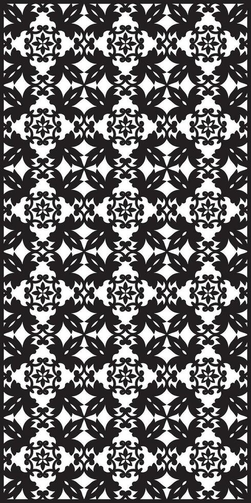 Rectangular lattice pattern background in oriental style. Arabesque. vector