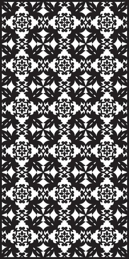 Rectangular lattice pattern background in oriental style. Arabesque. vector