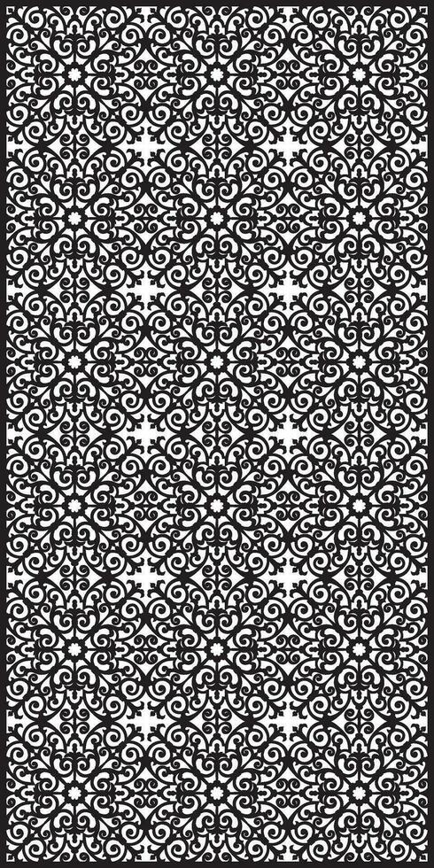 Rectangular lattice pattern background in oriental style. Arabesque. vector
