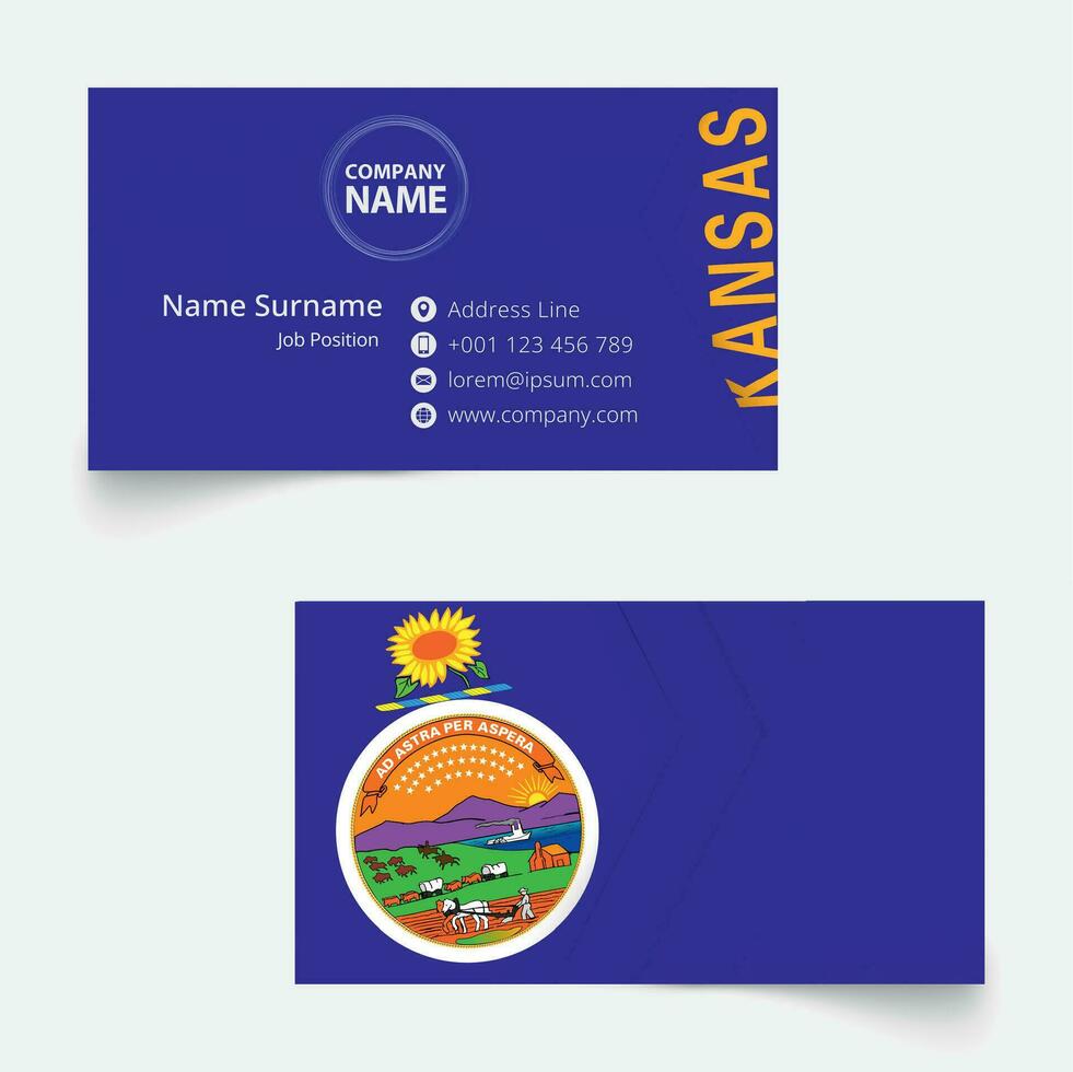 Kansas Flag Place Card Kansas Flag Place Card