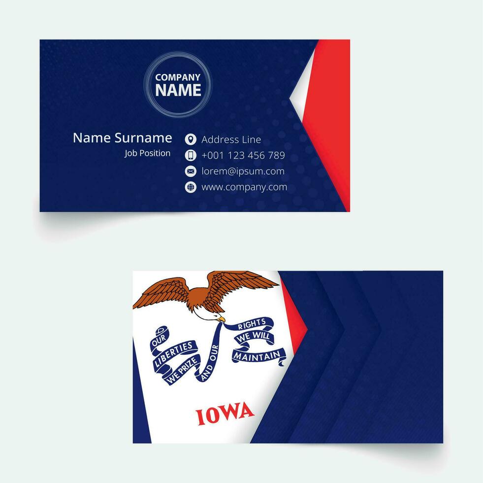 Iowa Flag Place Card Iowa Flag Place Card