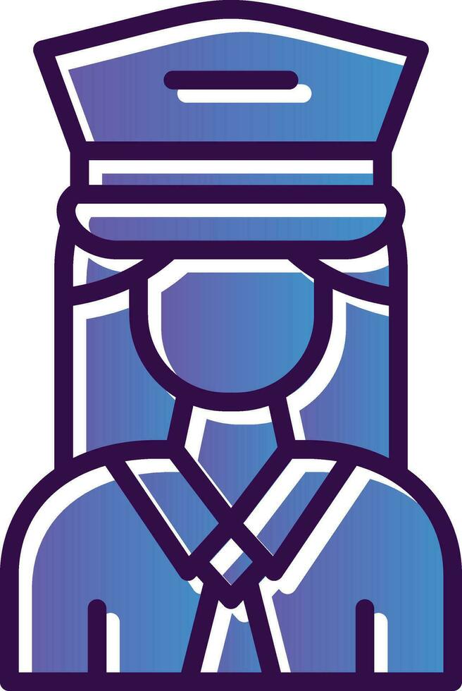 Captain Vector Icon Design