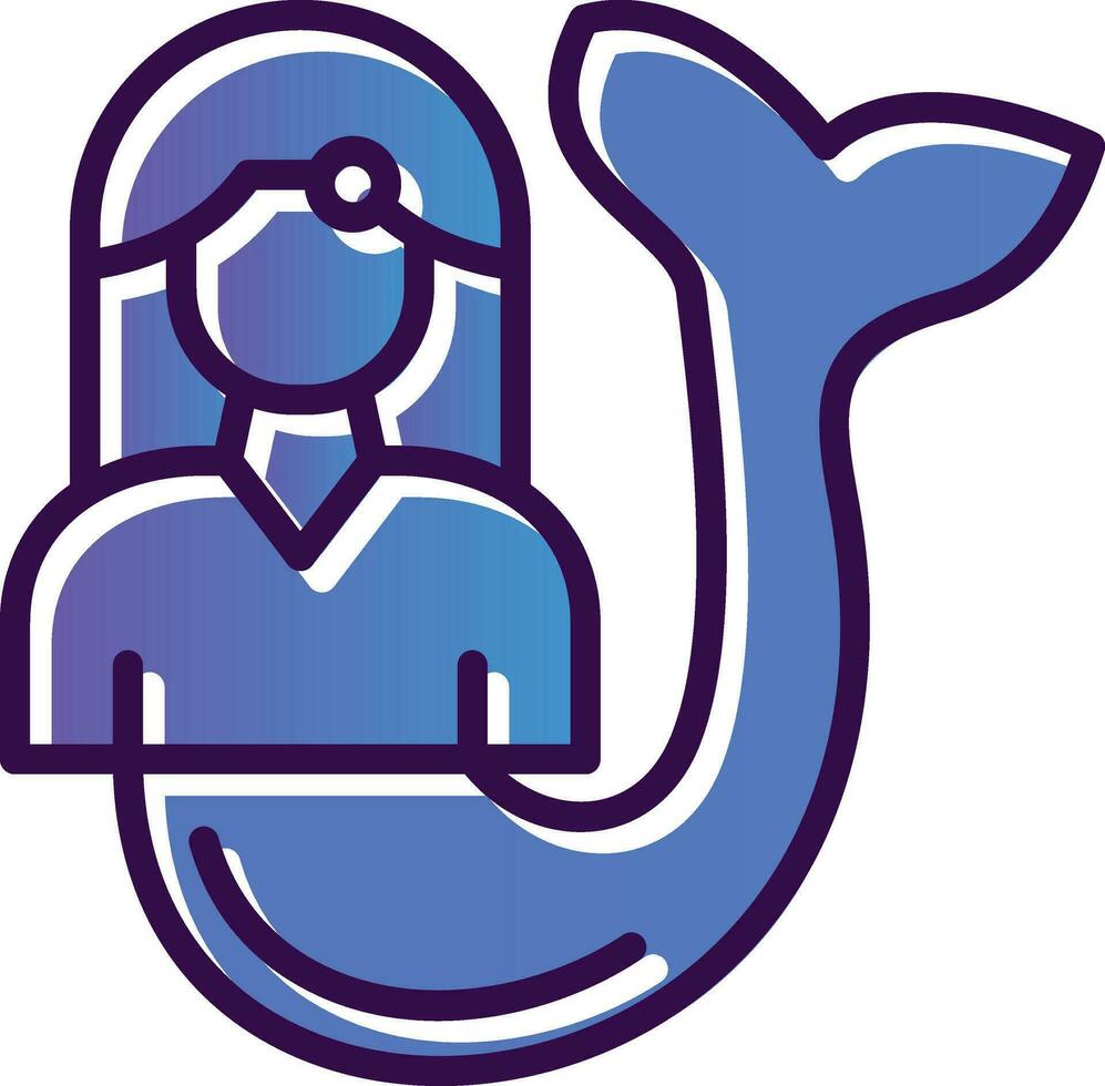 Mermaid Vector Icon Design