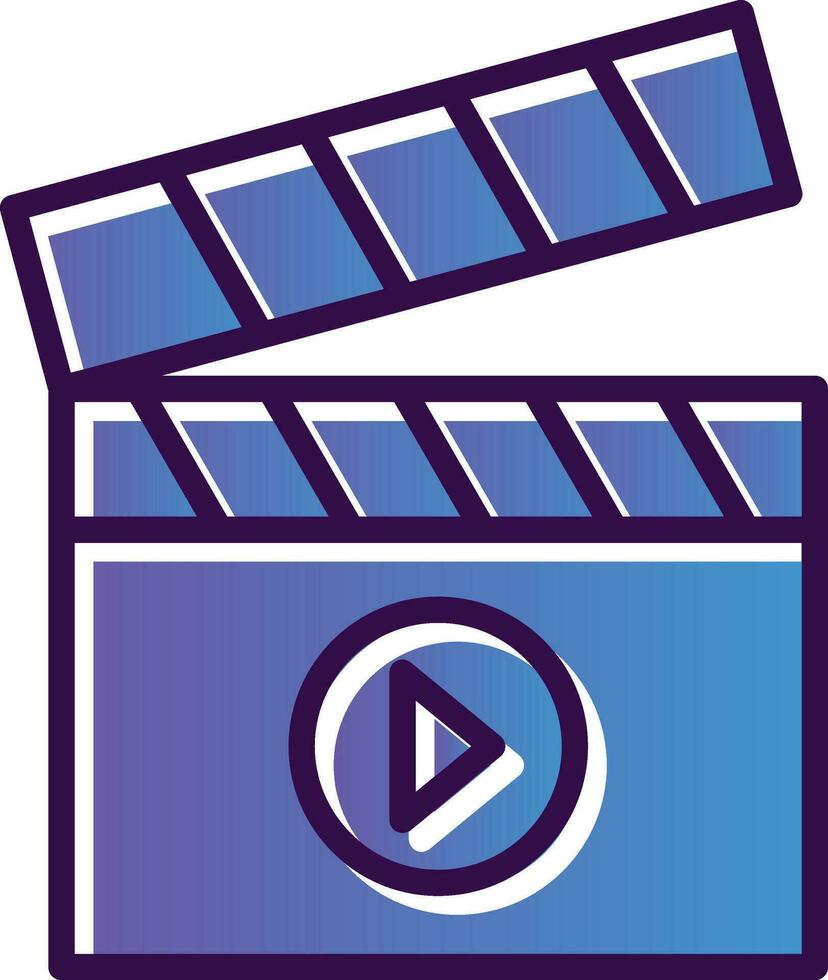 Clapperboard Vector Icon Design