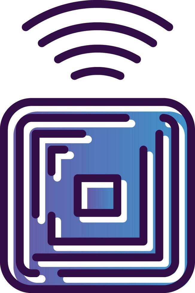 Rfid Chip Vector Icon Design