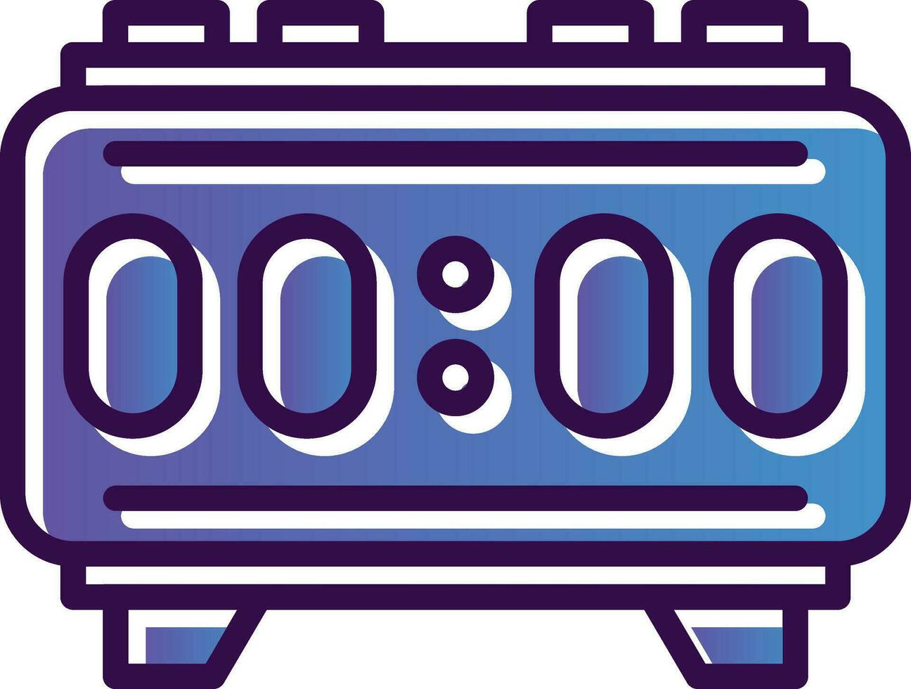 Digital Alarm Vector Icon Design