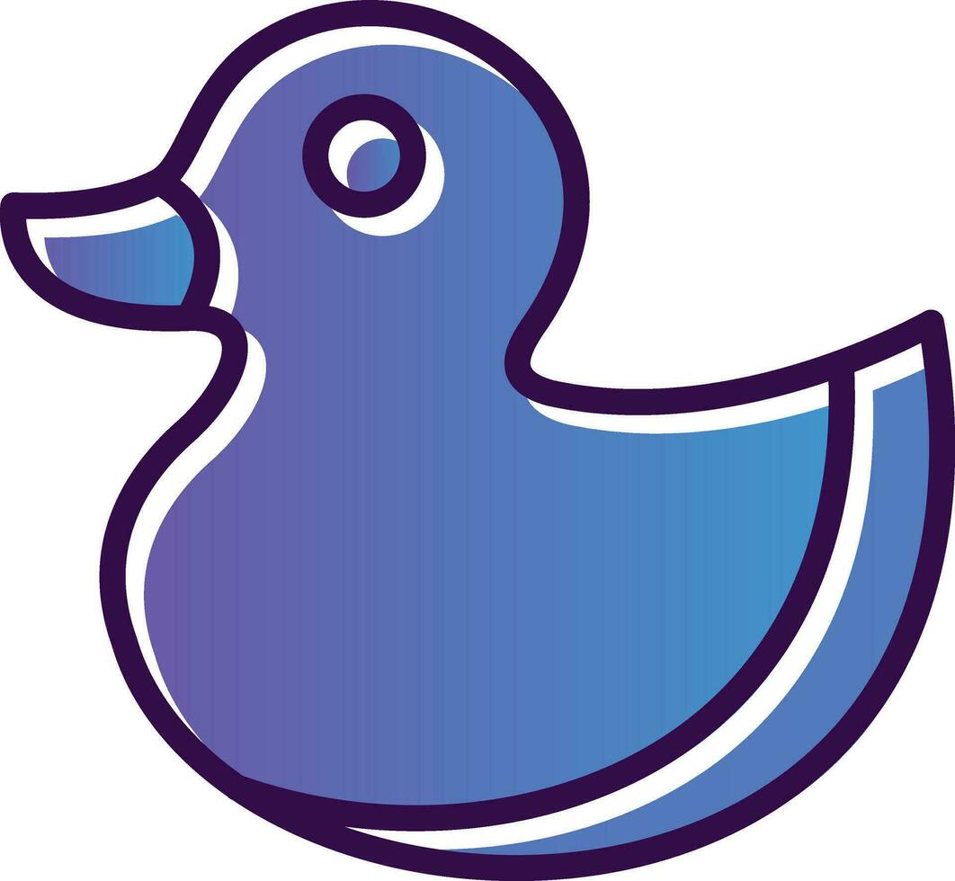Rubber Duck Vector Icon Design