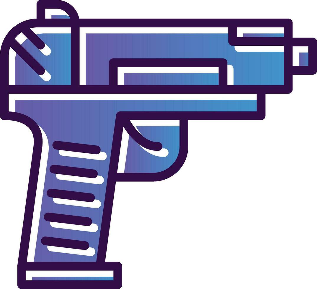 diseño de icono de vector de pistola