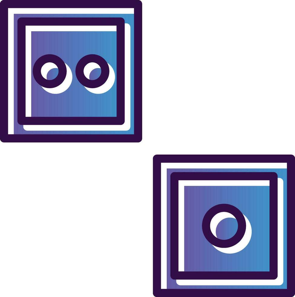 Dice Vector Icon Design