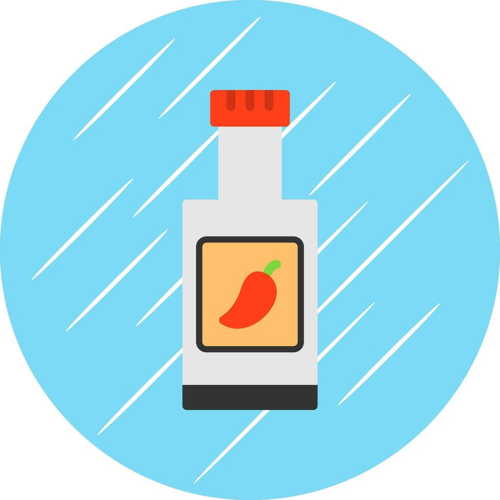 Chili Sauce Vector Icon Design