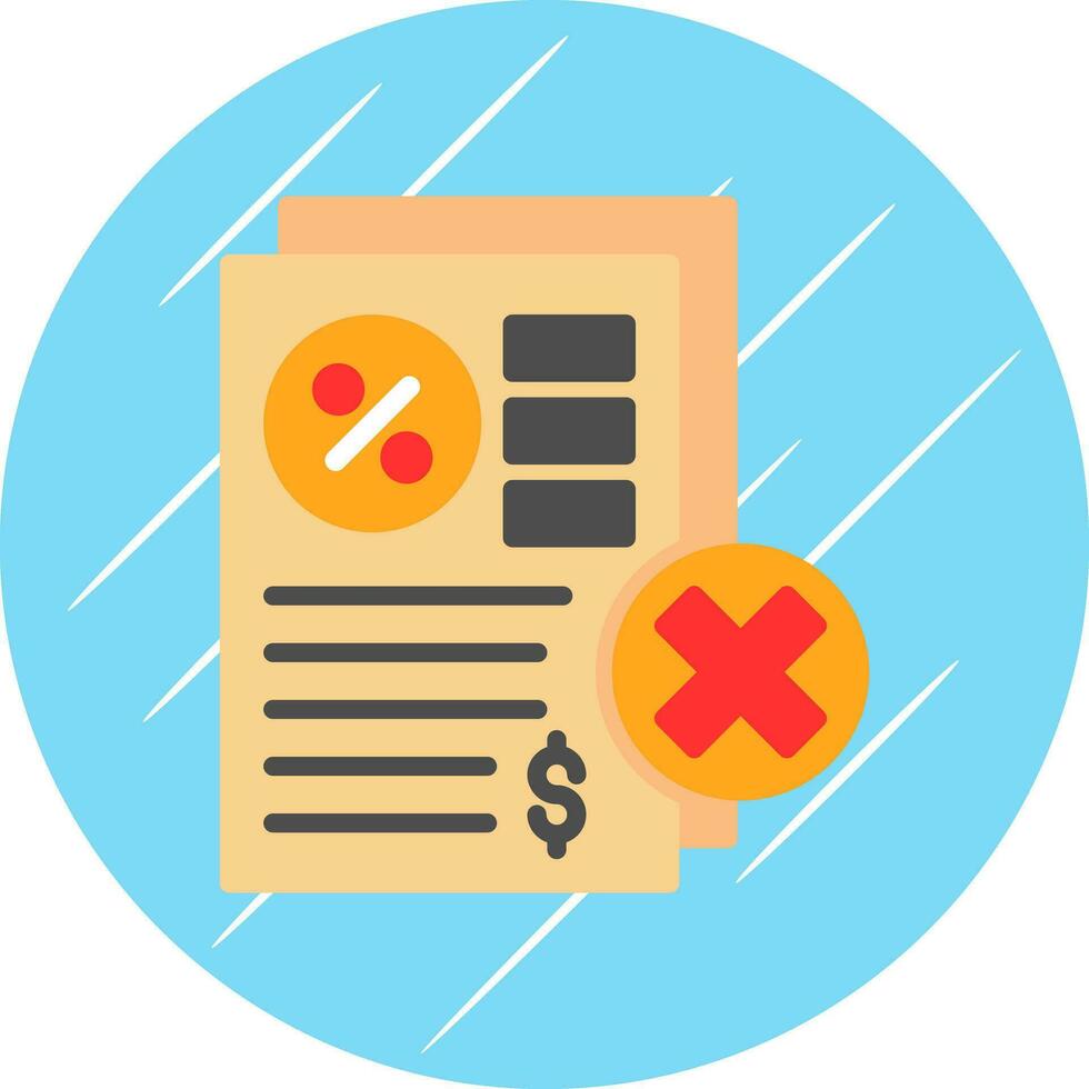 Rejected Vector Icon Design