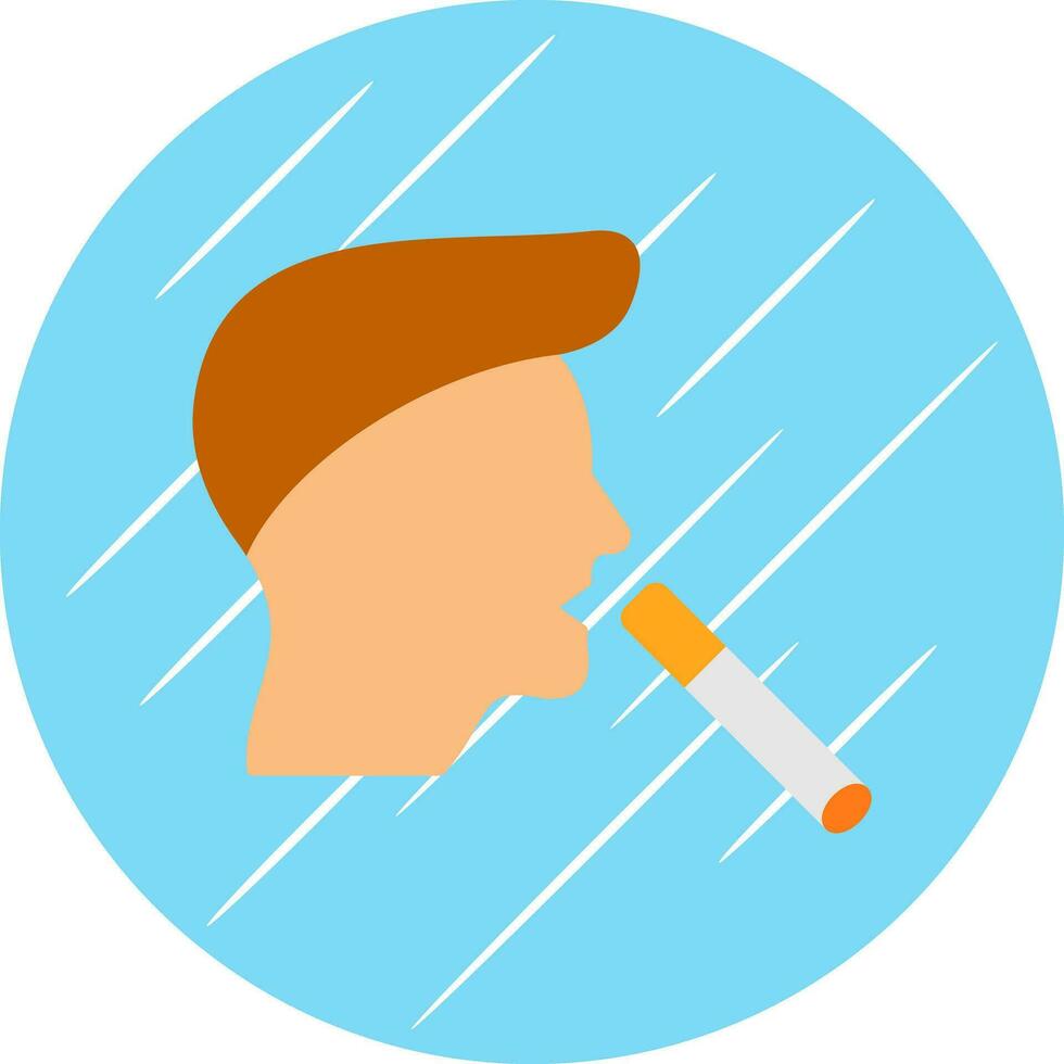 Boy Smoking Vector Icon Design
