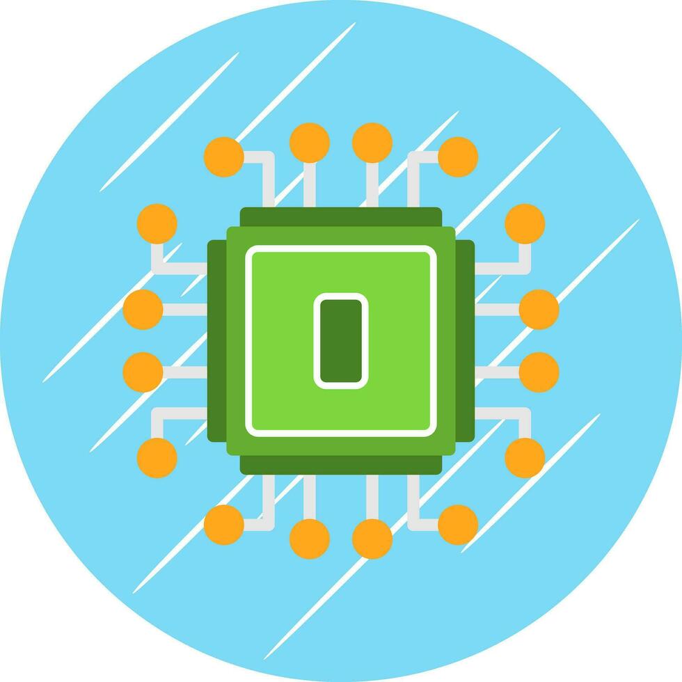 Microchip Vector Icon Design