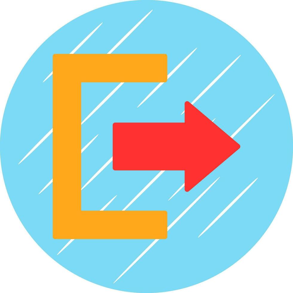 Exit Vector Icon Design