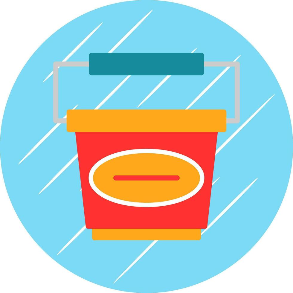 Bucket Vector Icon Design