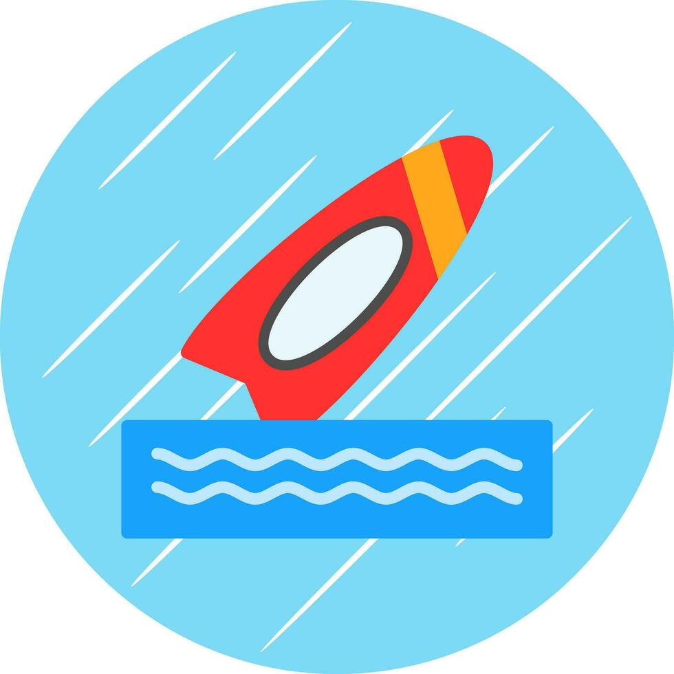 Surfboard Vector Icon Design