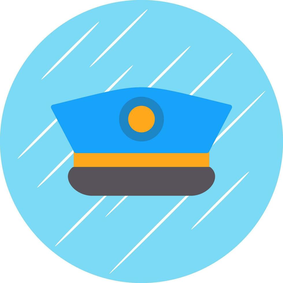 Captain Cap Vector Icon Design