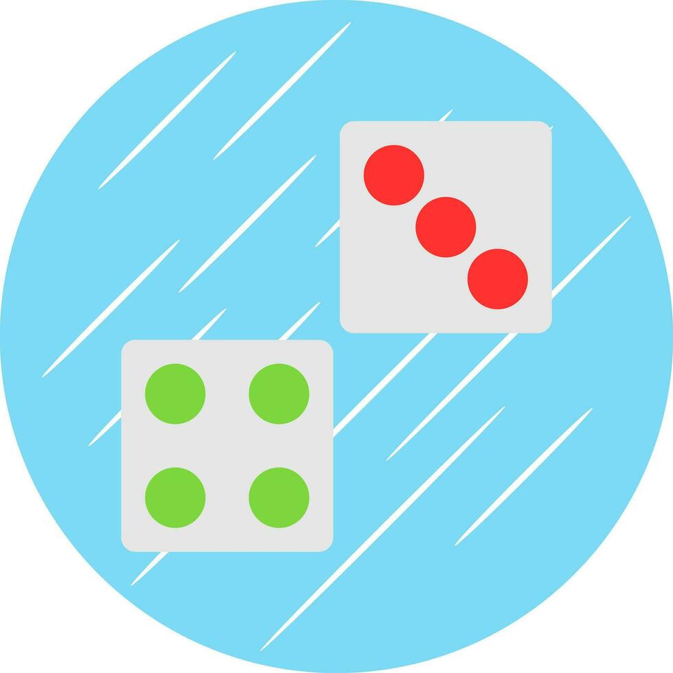 Dice Vector Icon Design