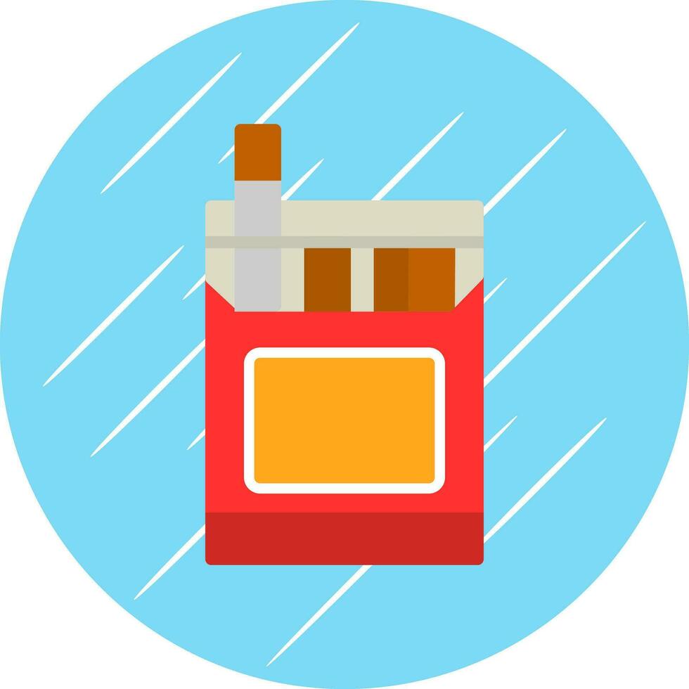 Cigarette Pack Vector Icon Design