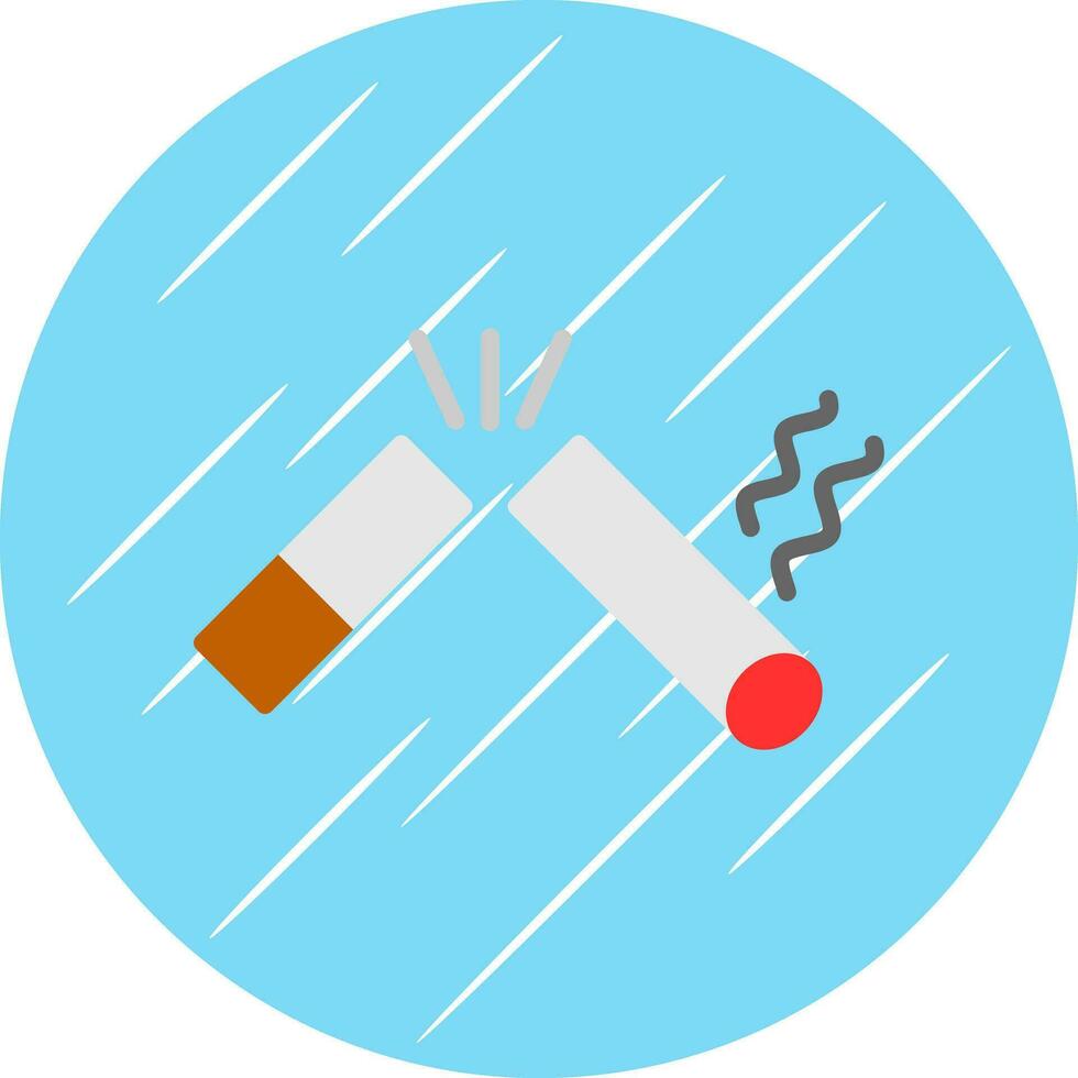 Broken Cigarette Vector Icon Design