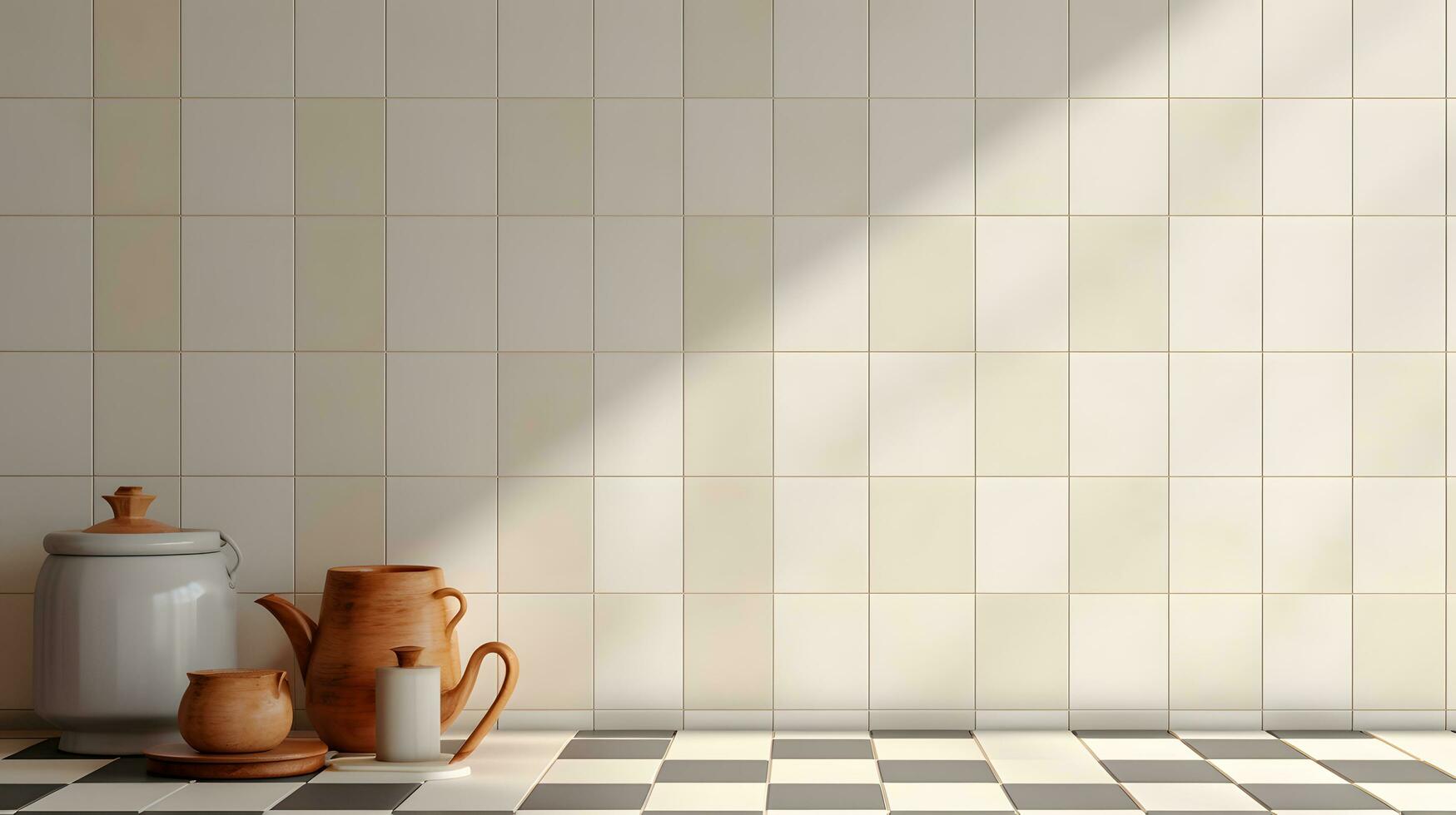 podium for product display bathroom background. AI Generated photo