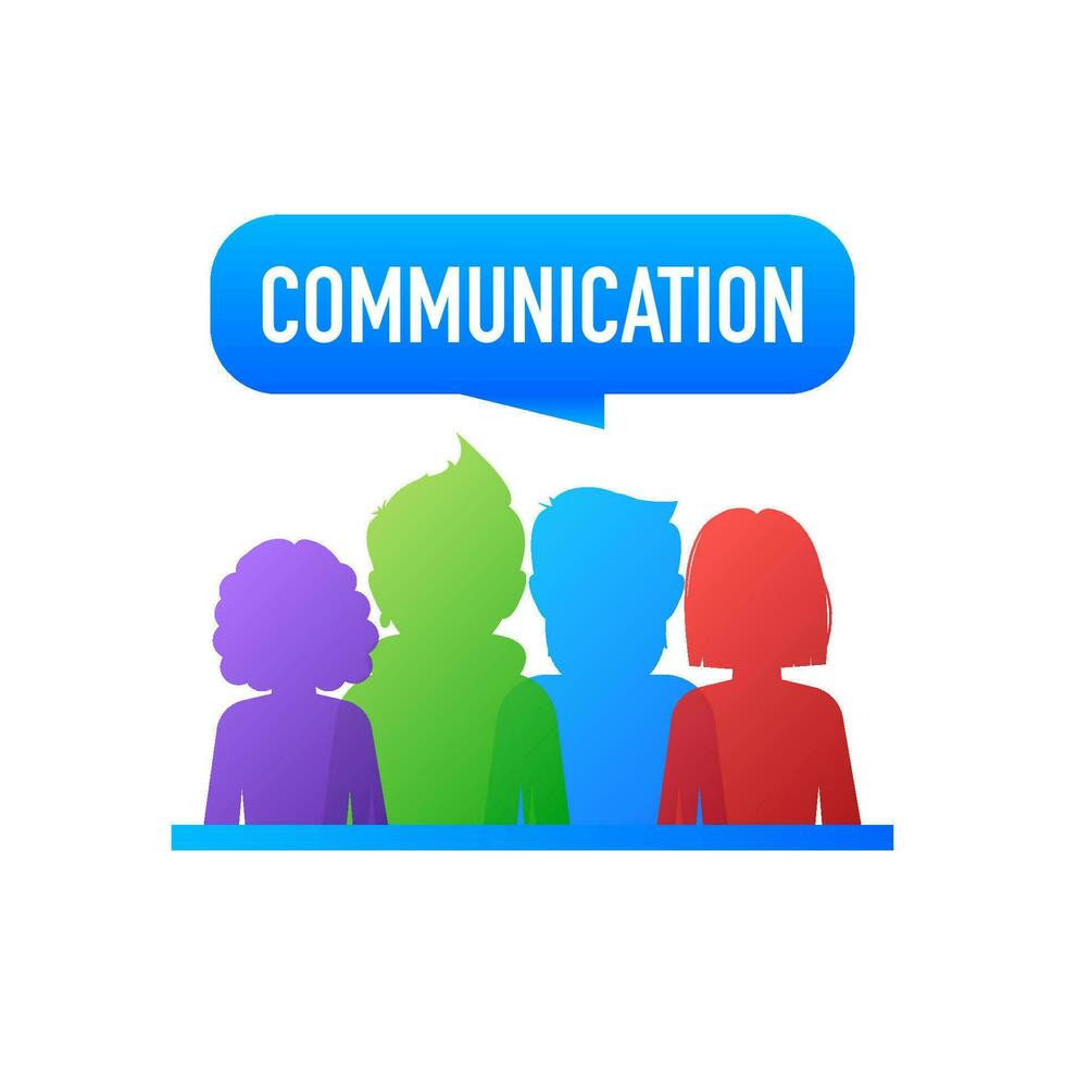 Communication, great design for any purposes. Abstract illustration vector