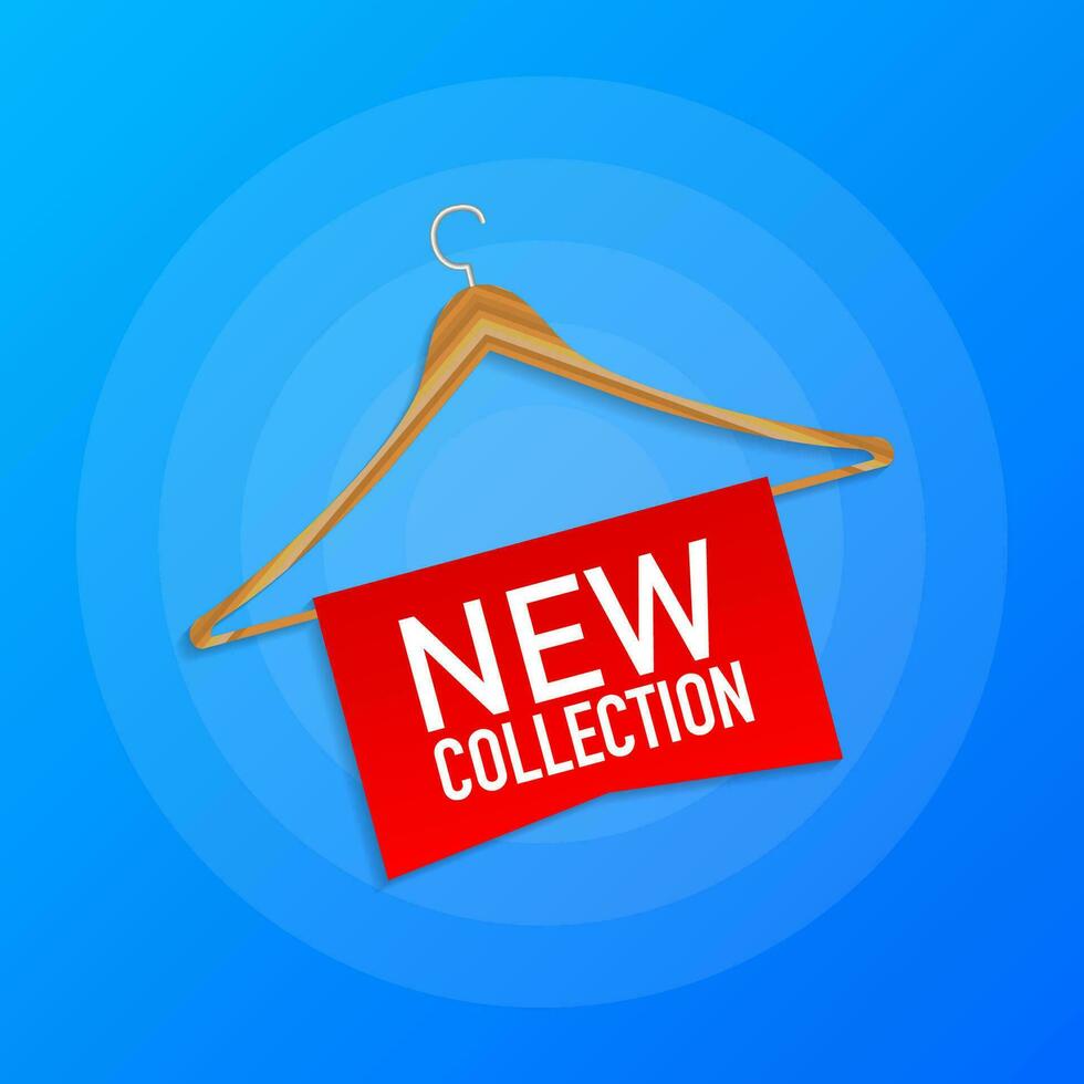 New collection labels. Banner for clothes. Vector illustration.