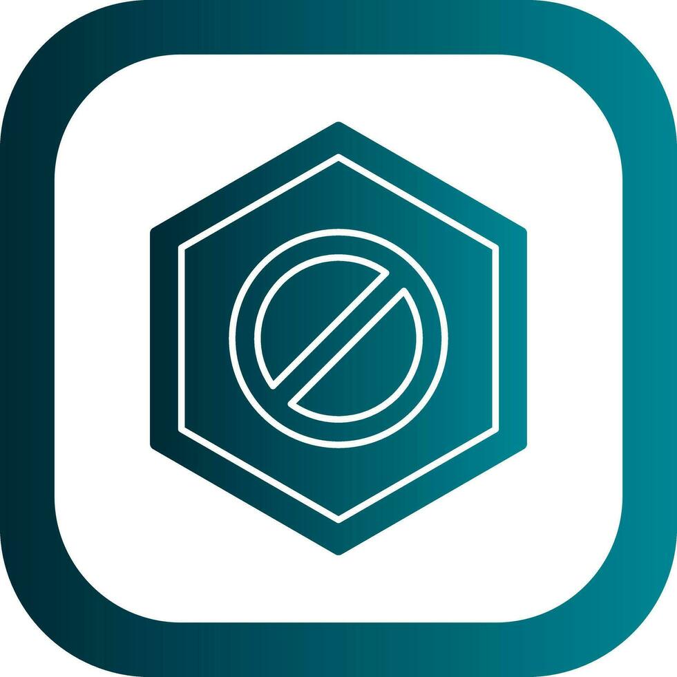 Wrong Way Vector Icon Design