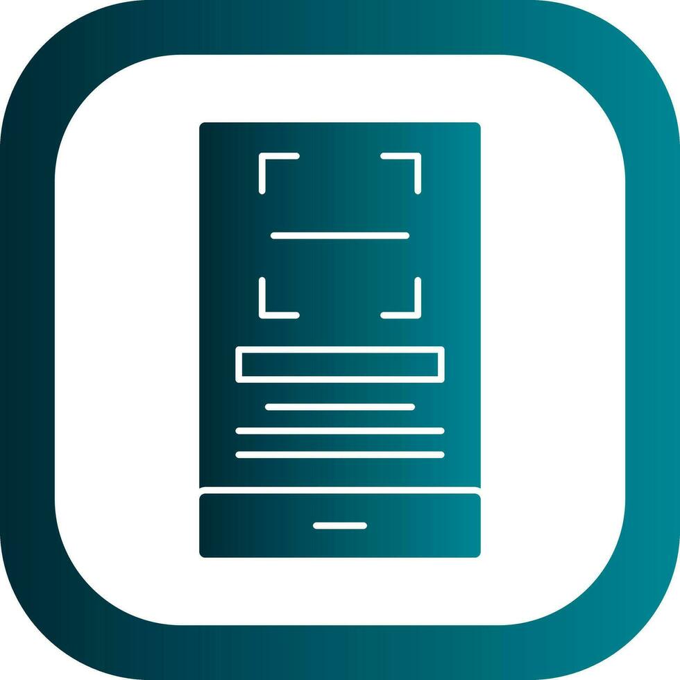 Qr Scan Vector Icon Design