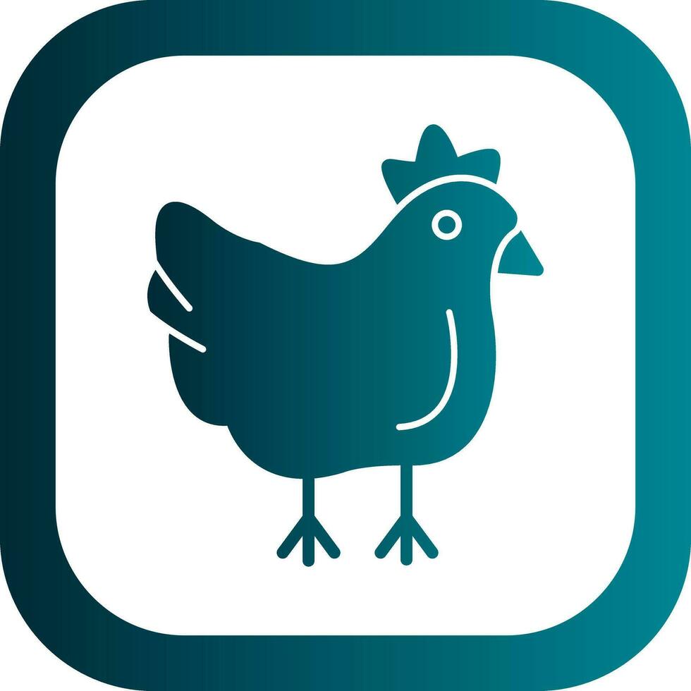 Chicken Vector Icon Design