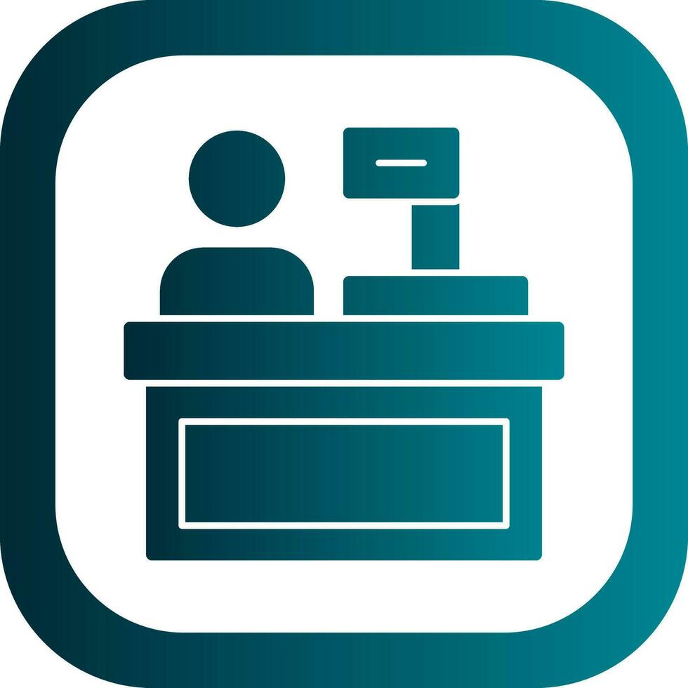 Cashier Vector Icon Design