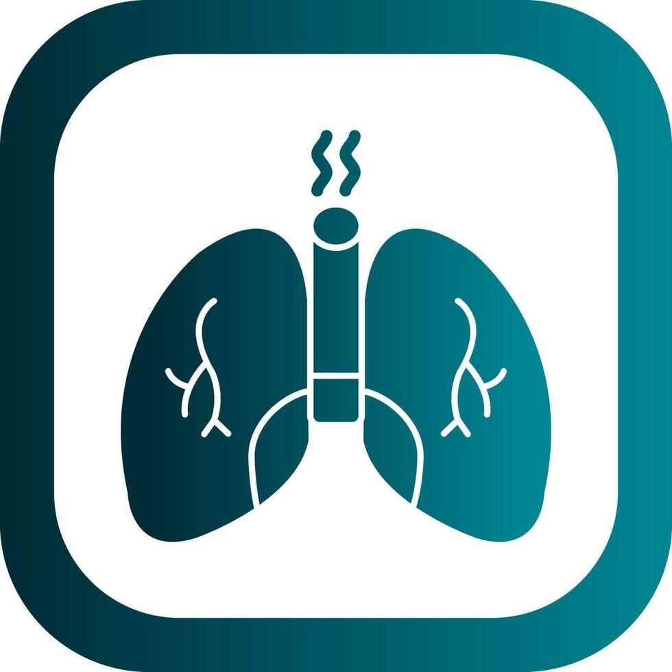 diseño de icono de vector de pulmones