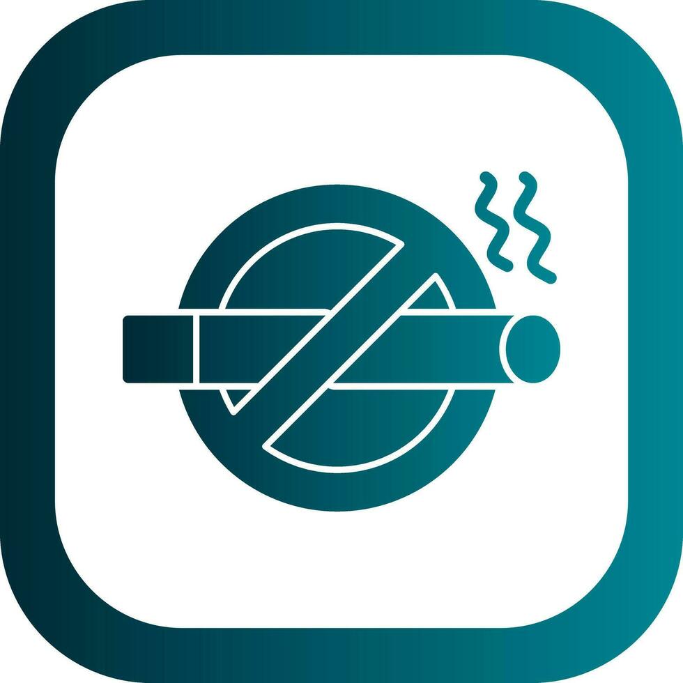 No Smoking Vector Icon Design