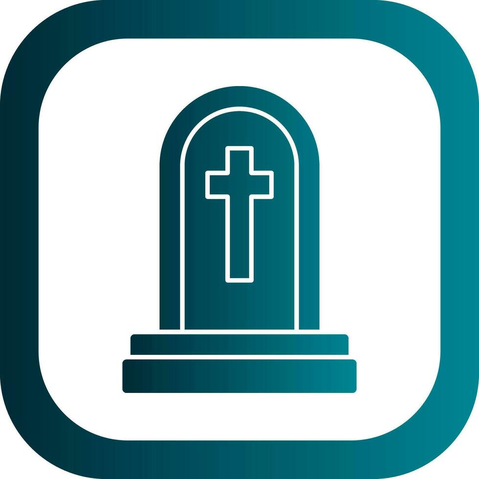 Tomb Vector Icon Design