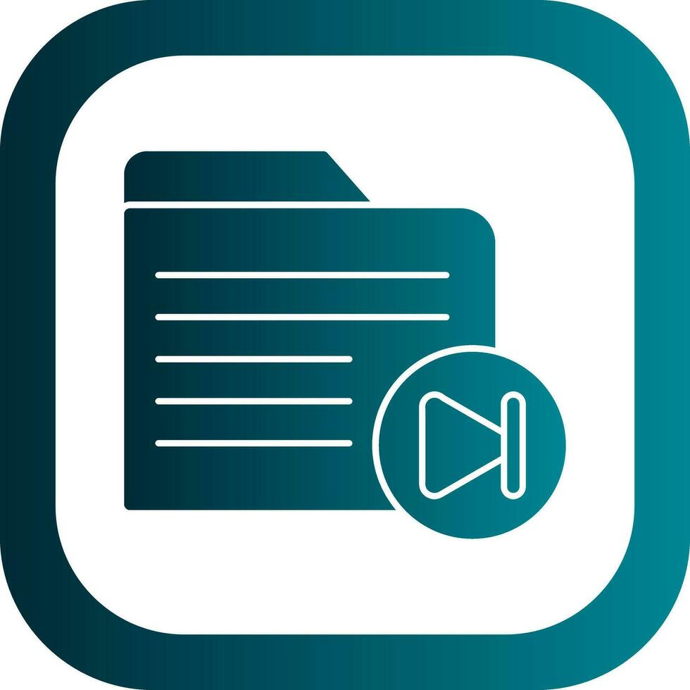 Video Folder Vector Icon Design