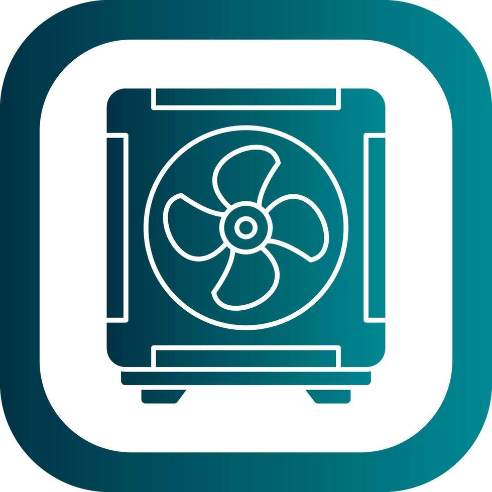 Cooling Fan Vector Icon Design