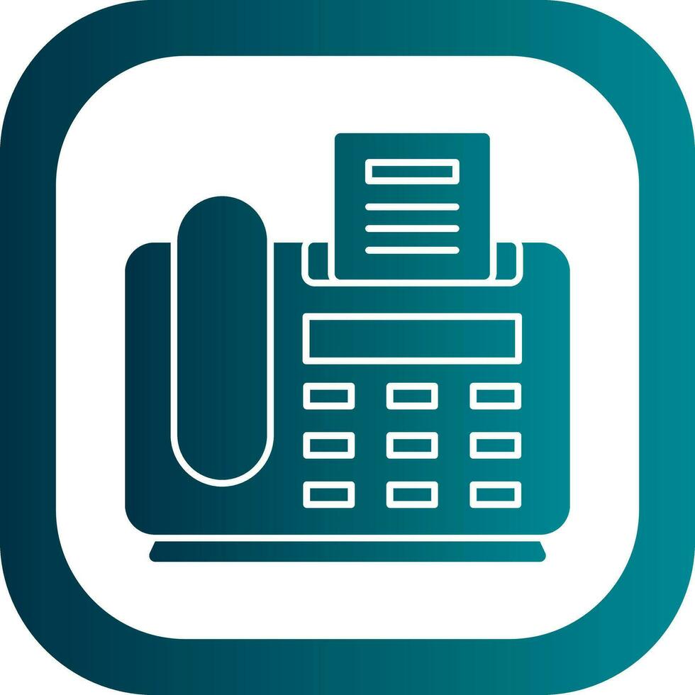 Fax Machine Vector Icon Design
