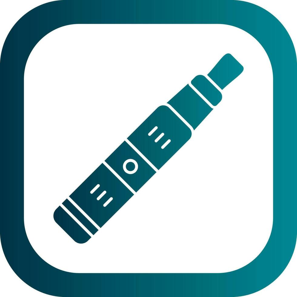Electronic Cigarette Vector Icon Design