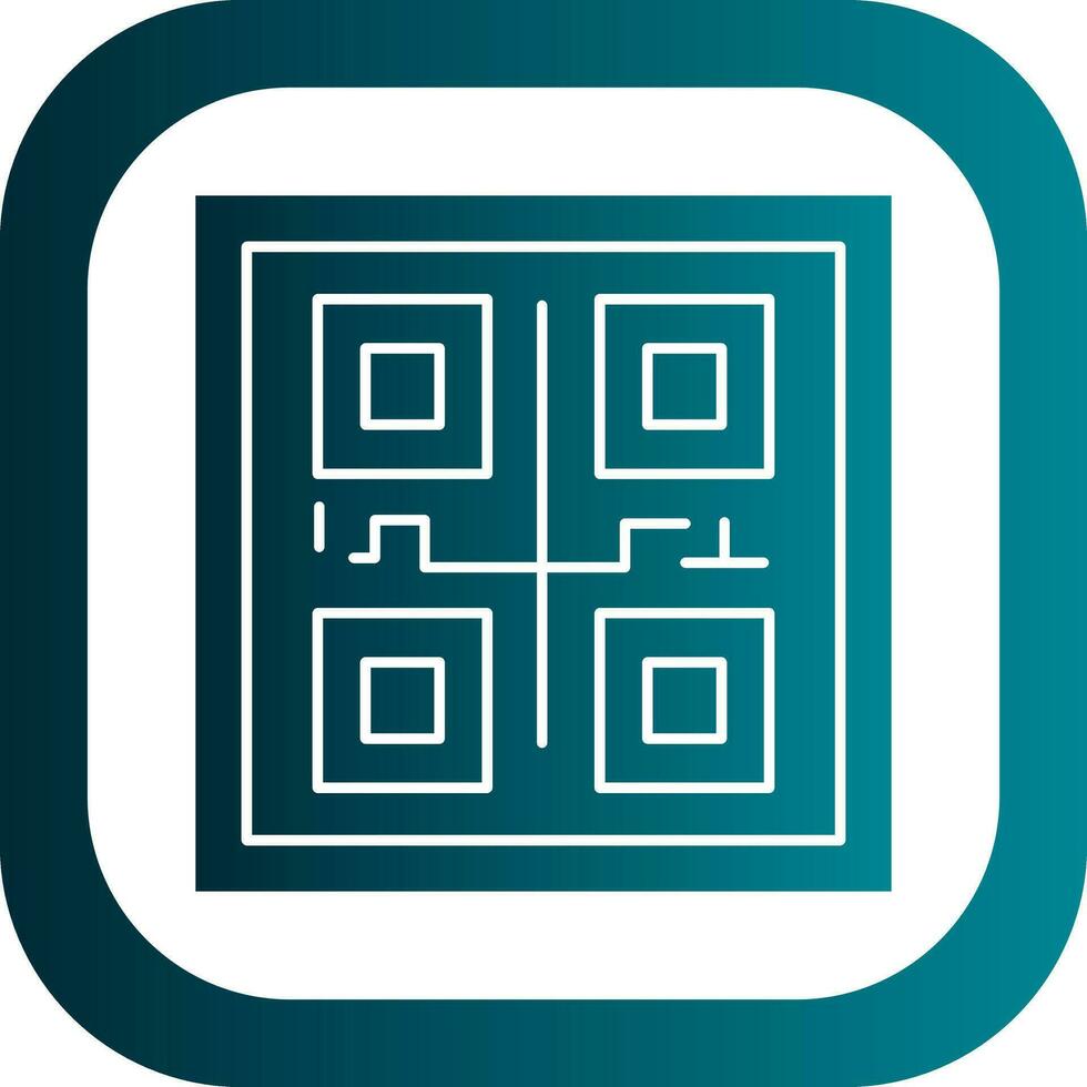 Qr COde Vector Icon Design