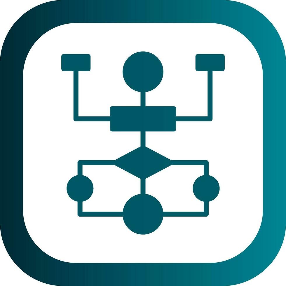Flow Chart Vector Icon Design
