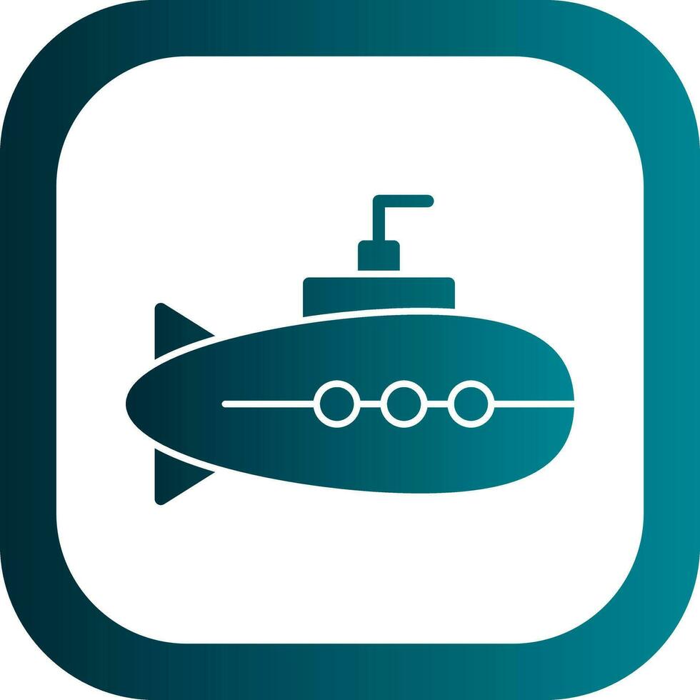 Submarine Vector Icon Design