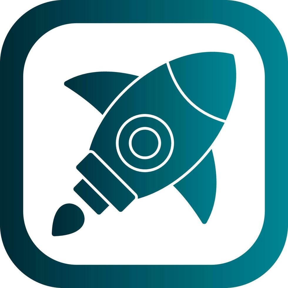 Rocket Ship Vector Icon Design