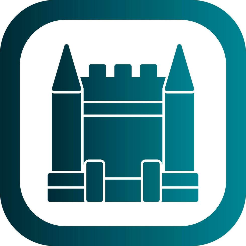 Inflatable Castle Vector Icon Design