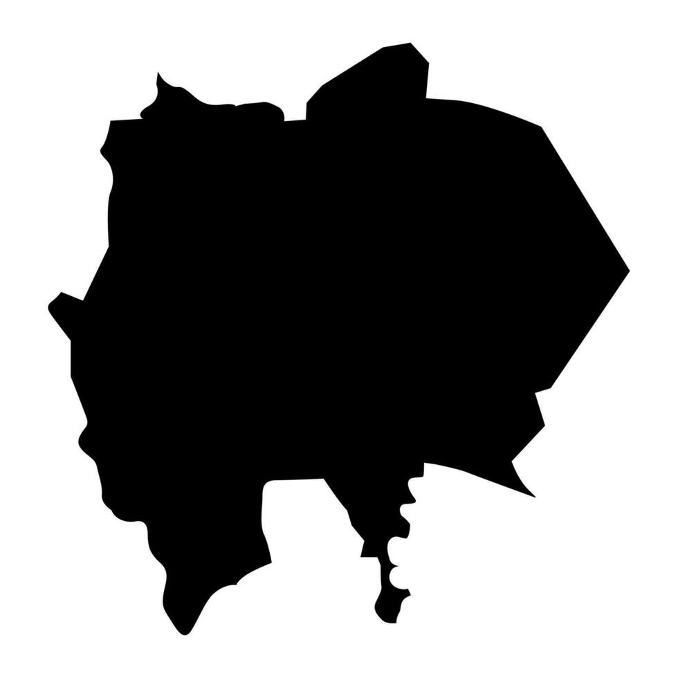 Gezira State map, administrative division of Sudan. Vector illustration.