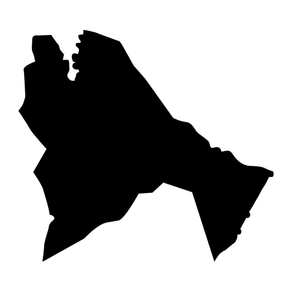 Sennar State map, administrative division of Sudan. Vector illustration.
