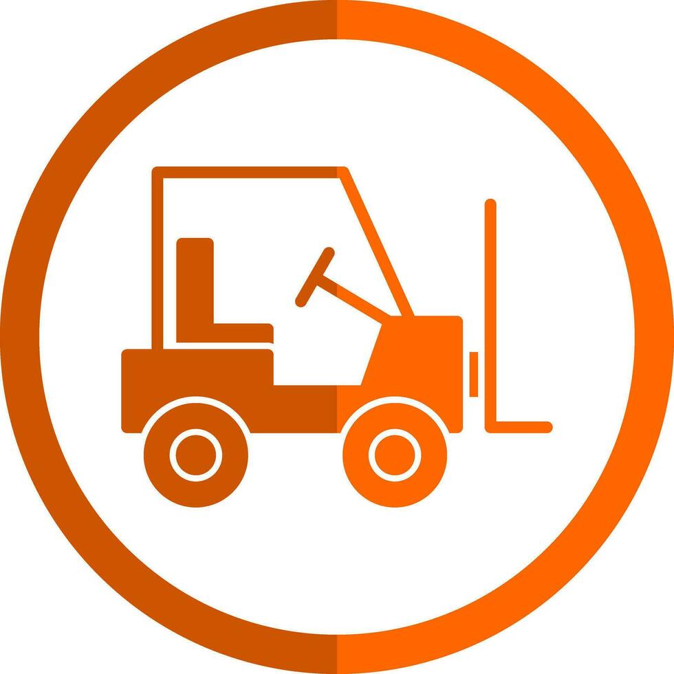 Forklift Vector Icon Design