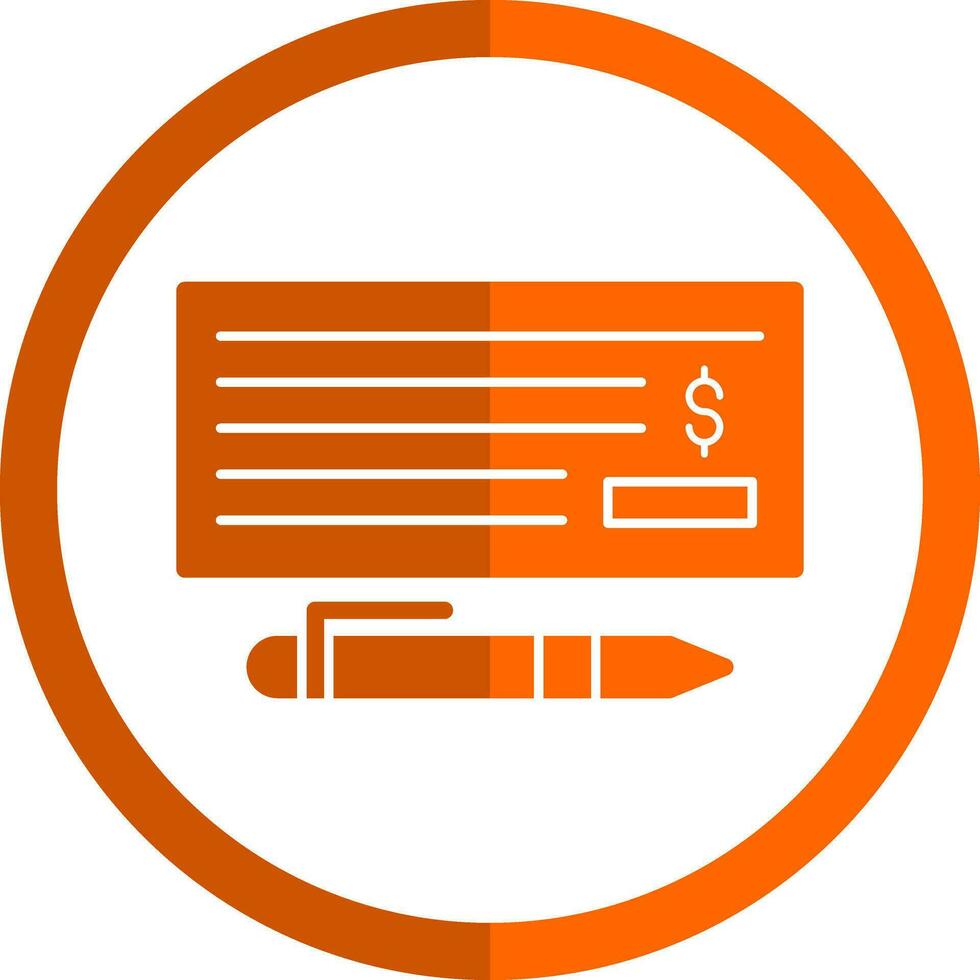 Cheque Vector Icon Design