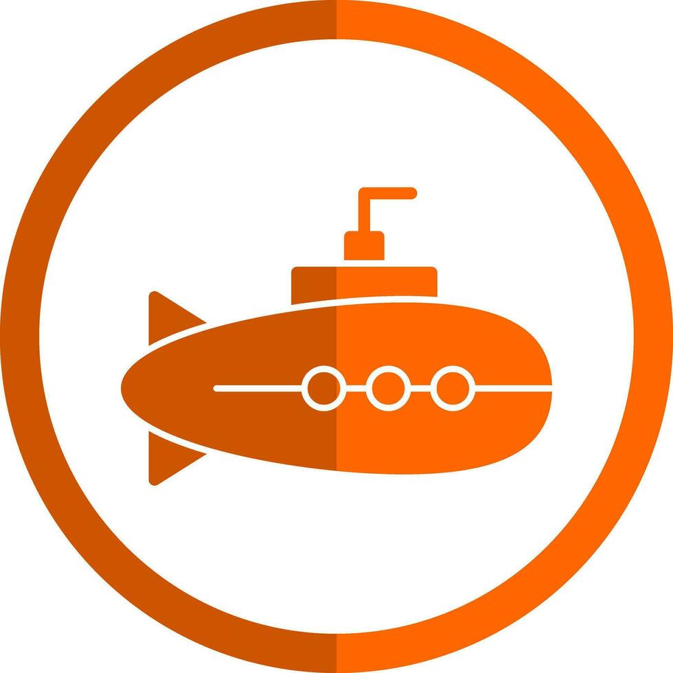 Submarine Vector Icon Design