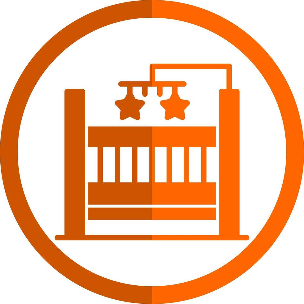 Baby Crib Vector Icon Design