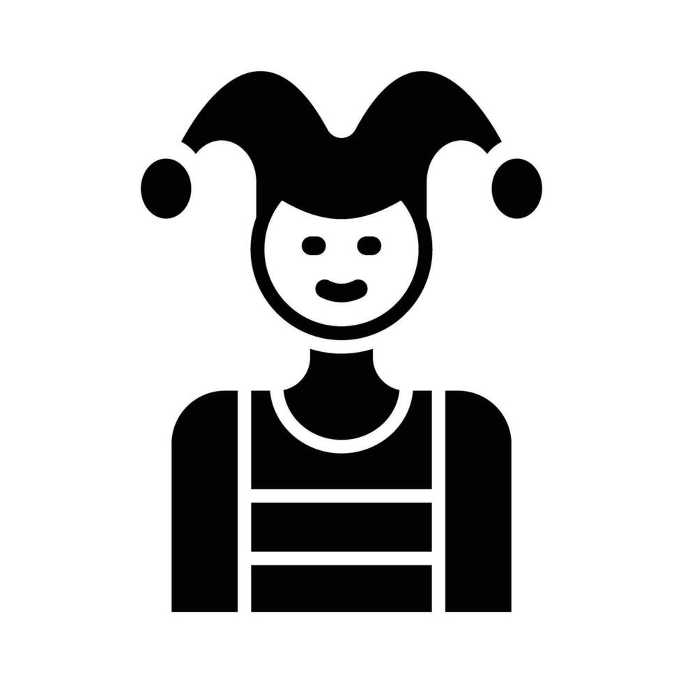 Jester Vector Glyph Icon For Personal And Commercial Use.